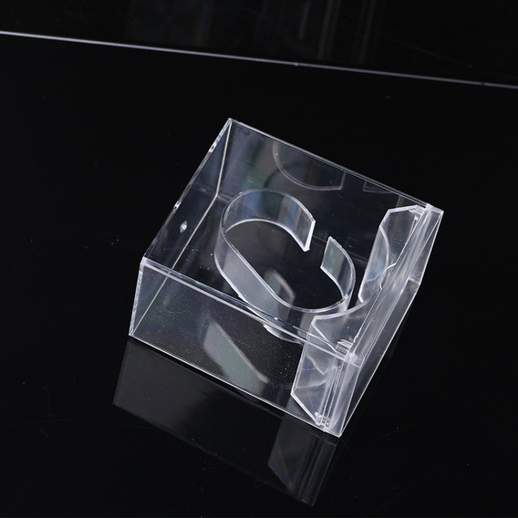 5 PCS Transparent Rectangular Watch Display Box Pull-out Electronic Watch Box(8.8 x7.7x5.4cm)