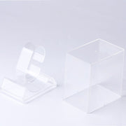 5 PCS Transparent Rectangular Watch Display Box Pull-out Electronic Watch Box(8.8 x7.7x5.4cm)