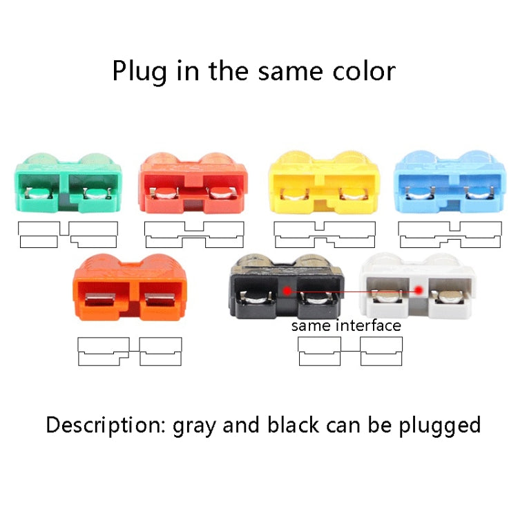 SHENG EN DI Connector Lithium Battery Charge And Discharge Electric Plug(SG 50A 600V Gray) - Booster Cable & Clip by PMC TechLife | Online Shopping South Africa | PMC TechLife | Buy Now Pay Later Mobicred
