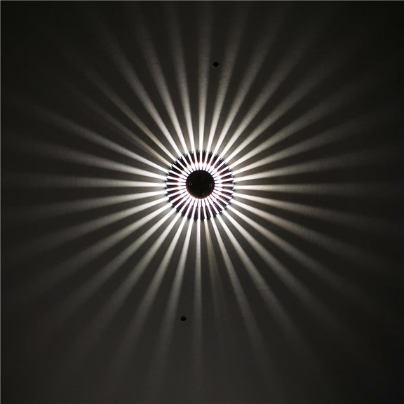 LED Aluminum Aisle Light Sunflower Corridor Lamp Decorative Light, Power source: Visible Installation 1W(White)