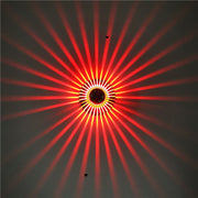 LED Aluminum Aisle Light Sunflower Corridor Lamp Decorative Light, Power source: Visible Installation 1W(Red)