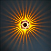 LED Aluminum Aisle Light Sunflower Corridor Lamp Decorative Light, Power source: Visible Installation 1W(Yellow)