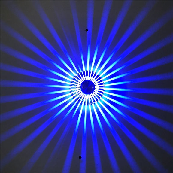 LED Aluminum Aisle Light Sunflower Corridor Lamp Decorative Light, Power source: Visible Installation 1W(Blue)