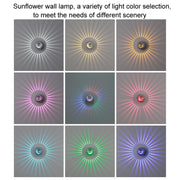 LED Aluminum Aisle Light Sunflower Corridor Lamp Decorative Light, Power source: Visible Installation 1W(Green)