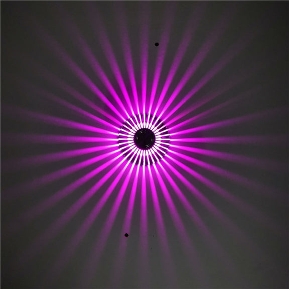 LED Aluminum Aisle Light Sunflower Corridor Lamp Decorative Light, Power source: Visible Installation 1W(Purple)