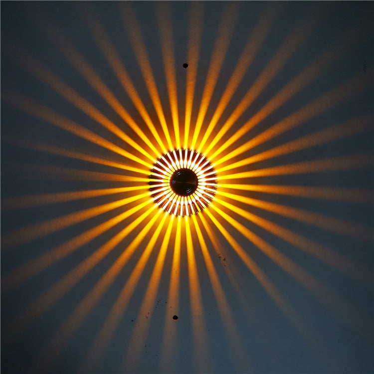 LED Aluminum Aisle Light Sunflower Corridor Lamp Decorative Light, Power source: Visible Installation 3W(Yellow) - Novelty Lighting by PMC TechLife | Online Shopping South Africa | PMC TechLife | Buy Now Pay Later Mobicred