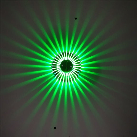 LED Aluminum Aisle Light Sunflower Corridor Lamp Decorative Light, Power source: Visible Installation 3W(Green)
