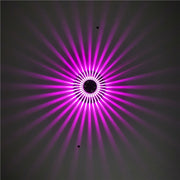 LED Aluminum Aisle Light Sunflower Corridor Lamp Decorative Light, Power source: Visible Installation 3W(Purple)
