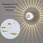 LED Aluminum Aisle Light Sunflower Corridor Lamp Decorative Light, Power source: Visible Installation 3W(Purple)