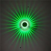 LED Aluminum Aisle Light Sunflower Corridor Lamp Decorative Light, Power source: Invisible Installation 3W(Green)