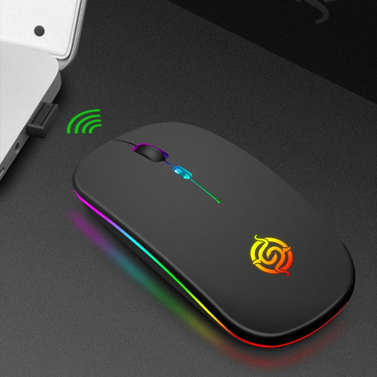K-Snake BM110 RGB Lighting Effect Wireless Bluetooth Mouse(Black) - Wireless Mice by K-Snake | Online Shopping South Africa | PMC Jewellery | Buy Now Pay Later Mobicred