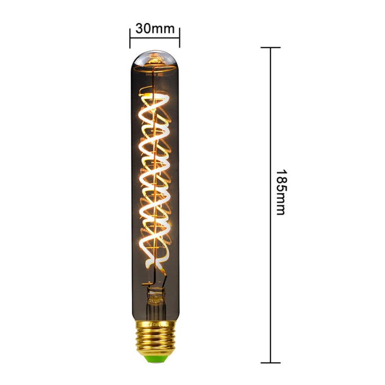 T185 Electroplating Smoke Grey Warm Light LED Bulb Retro Lamp - LED Blubs & Tubes by PMC TechLife | Online Shopping South Africa | PMC TechLife