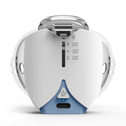 Hands-free Wearable Micro-mesh Nebulizer for Adults and Children ,Style: With EU Plug(Blue White)