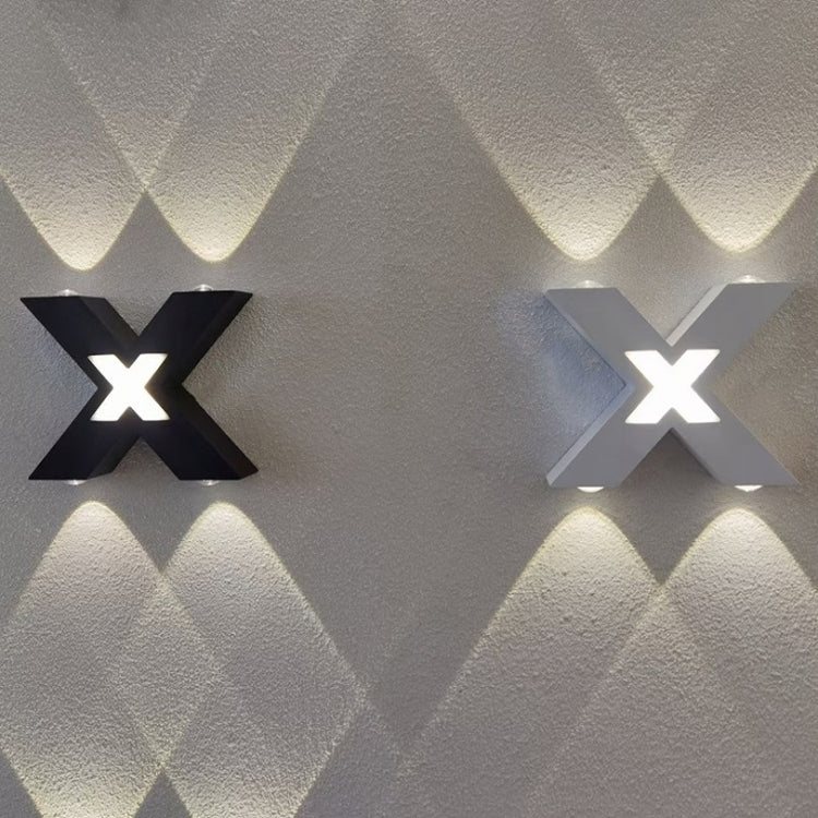 Bedroom Background Wall Lighting Outdoor Courtyard Waterproof Wall Lamp, Light color: Warm White(Black) - Wall Lamps by PMc TechLife | Online Shopping South Africa | PMc TechLife | Buy Now Pay Later Mobicred