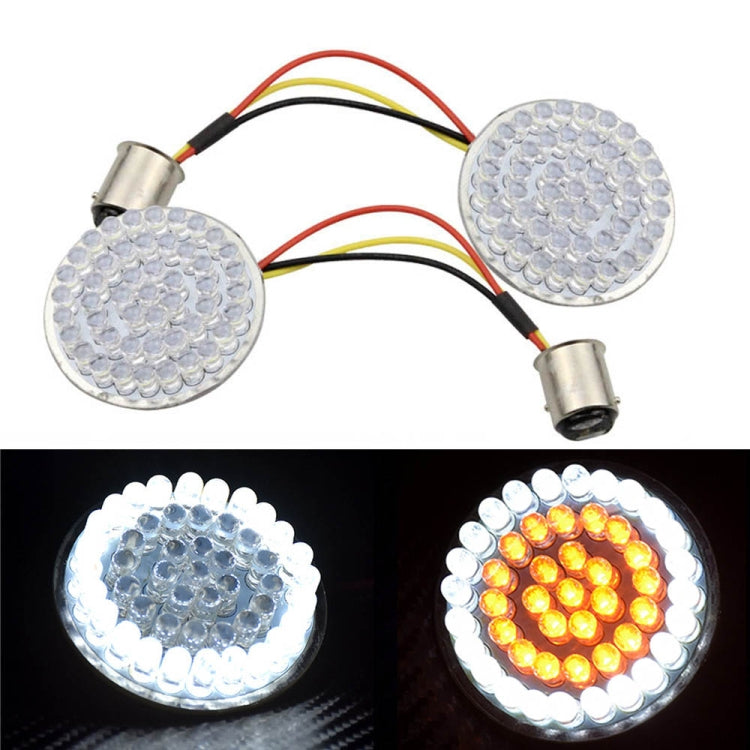 2 PCS Motorcycle LED Signal Steering Lamp For Dyna(White Yellow Light 1157 Without Lampshade) - Signal Lights by PMC TechLife | Online Shopping South Africa | PMC TechLife | Buy Now Pay Later Mobicred