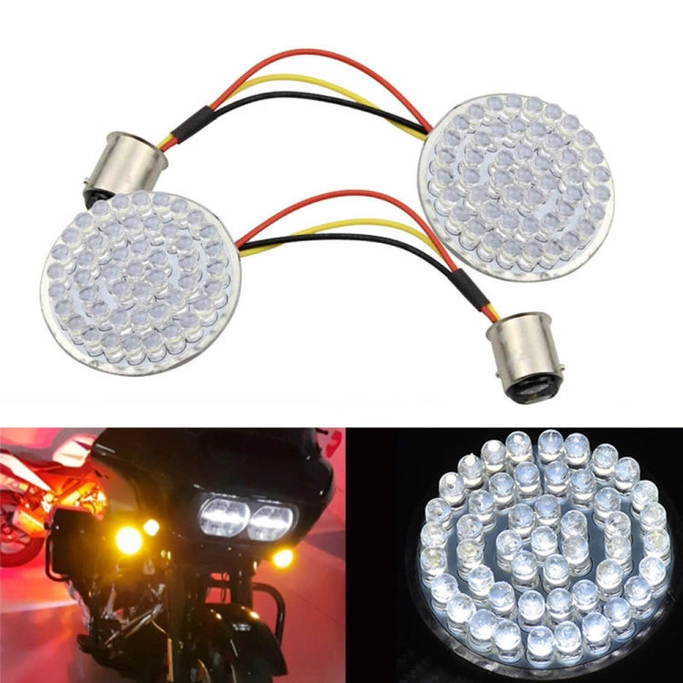 2 PCS Motorcycle LED Signal Steering Lamp For Dyna(White Light 1156 Without Lampshade) - Signal Lights by PMC TechLife | Online Shopping South Africa | PMC TechLife | Buy Now Pay Later Mobicred