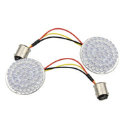 2 PCS Motorcycle LED Signal Steering Lamp For Dyna(Yellow Light 1156 Without Lampshade)