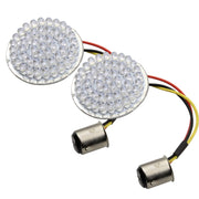 2 PCS Motorcycle LED Signal Steering Lamp For Dyna(White Light 1156 Without Lampshade)