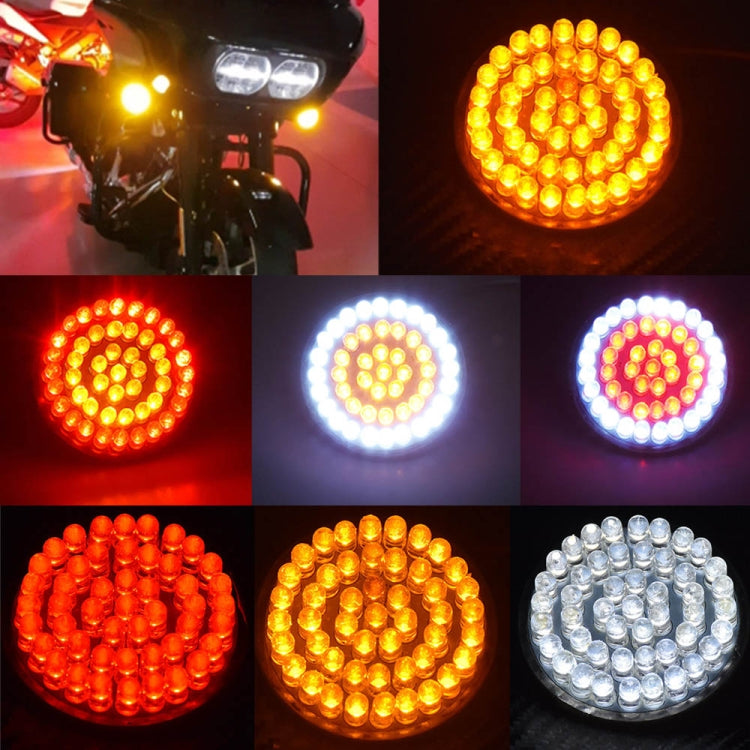 2 PCS Motorcycle LED Signal Steering Lamp For Dyna(Red Red Light 1157 Without Lampshade)