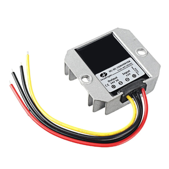 72W 12V To 24V 3A Water-resistant Car Voltage Regulator(WG-12S2403)