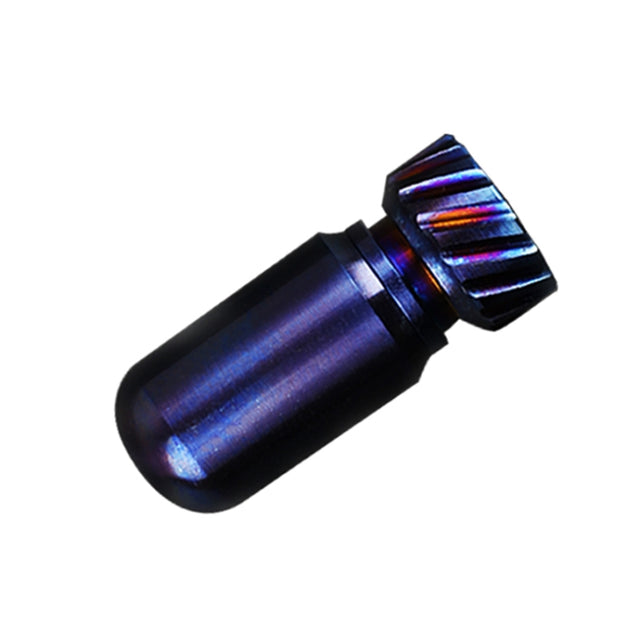 Portable Pure Titanium Mini Water-resistant Warehouse Sealed Jar Pill Box, Color: Baked Blue