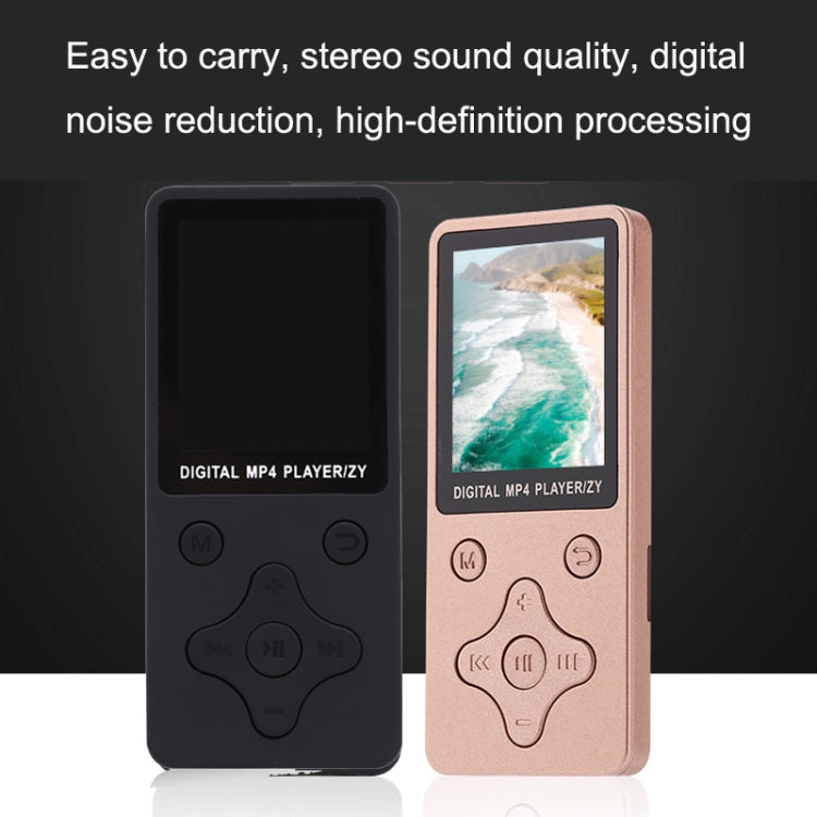 T68 Card Lossless Sound Quality Ultra-thin HD Video MP4 Player(Blue)