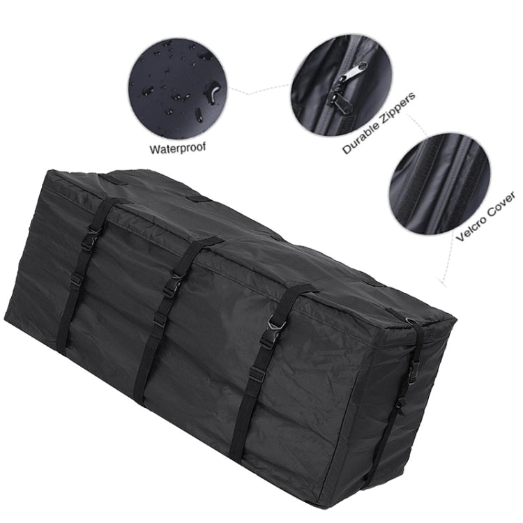 600D Water-resistant Cloth Double Zipper 8 Buckle Roof Bag Luggage Bag,Style: Only Roof Bag