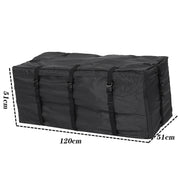 600D Water-resistant Cloth Double Zipper 8 Buckle Roof Bag Luggage Bag,Style: Only Roof Bag