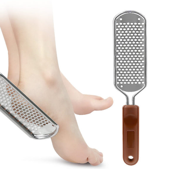 Stainless Steel Exfoliating Pedicure Grinding And Rubbing Machine, Style: Big Hole Smiles (Brown)