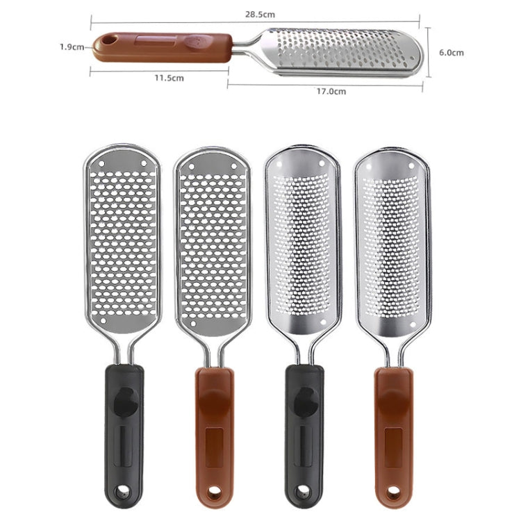 Stainless Steel Exfoliating Pedicure Grinding And Rubbing Machine, Style: Small Hole Square Hole (Brown)