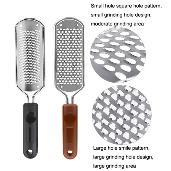 Stainless Steel Exfoliating Pedicure Grinding And Rubbing Machine, Style: Small Hole Square Hole (Brown)