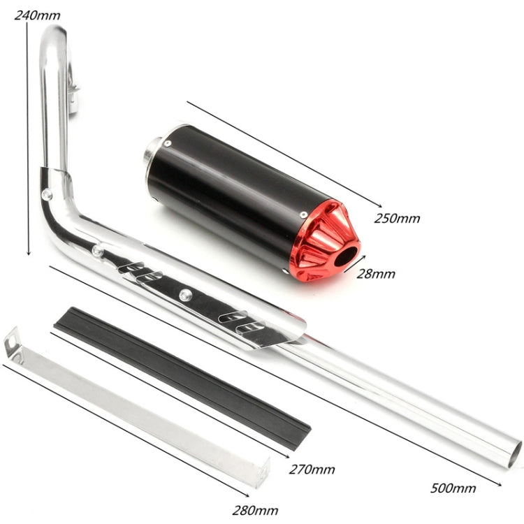 Off-Road Motorcycle Aluminum Alloy Exhaust Pipe Muffler - Exhaust Pipes by PMC TechLife | Online Shopping South Africa | PMC TechLife | Buy Now Pay Later Mobicred