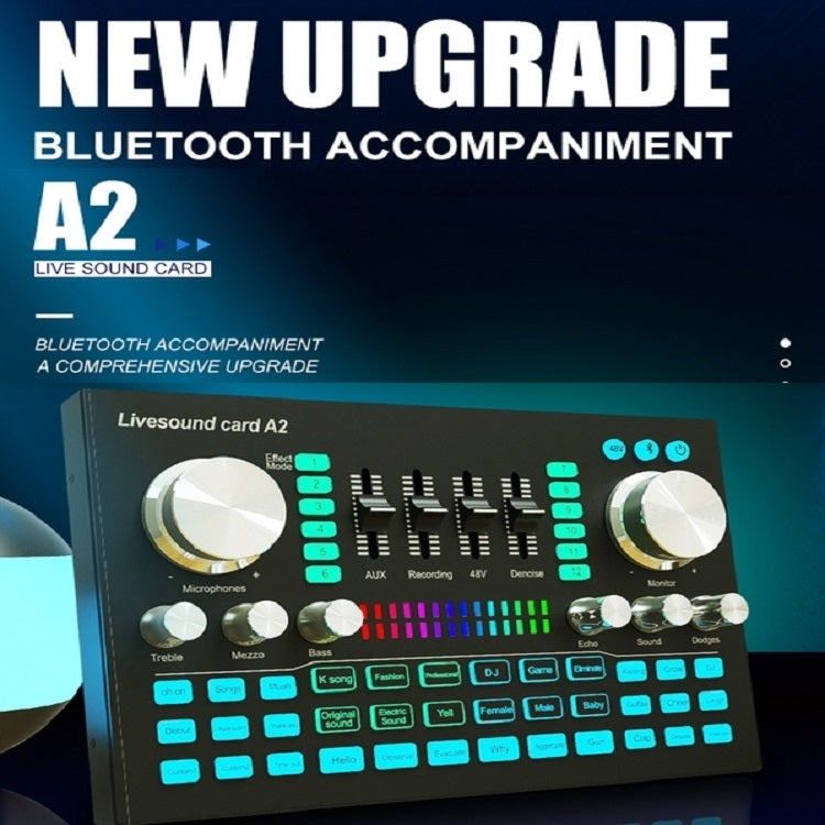 A2 Sound Card Mobile Computer Universal Live K Song Recording Equipment - Live Sound Effects Processors by PMC TechLife | Online Shopping South Africa | PMC TechLife | Buy Now Pay Later Mobicred