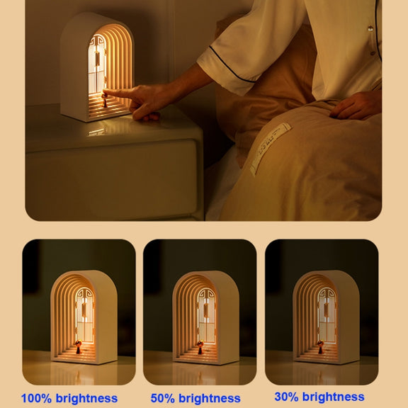 C3 Night Light Bluetooth Speaker USB Charging Sleeping Light, Specification: Bluetooth(White)