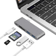 USB-C To HDMI Splitter Docking Station Card Reader, Specification： 5 in 1 Gray - USB HUB by PMC TechLife | Online Shopping South Africa | PMC TechLife | Buy Now Pay Later Mobicred