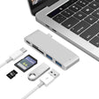 USB-C To HDMI Splitter Docking Station Card Reader, Specification： 5 in 1 Silver - USB HUB by PMC TechLife | Online Shopping South Africa | PMC TechLife | Buy Now Pay Later Mobicred