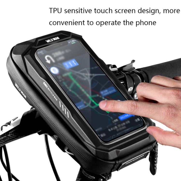 WILD MAN X3 0.5L EVA Hard Shell Bicycle Touch Screen Phone Bag(Red) - free shipping - PMC Jewellery - Order now!