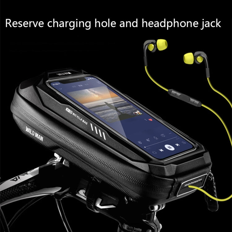 WILD MAN X3 0.5L EVA Hard Shell Bicycle Touch Screen Phone Bag(Red) - free shipping - PMC Jewellery - Order now!