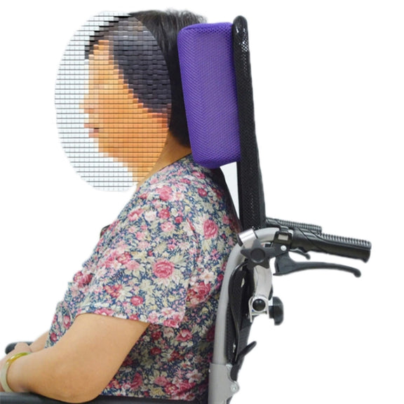 FZK+ Wheelchair Headrest Elderly Care Products(Purple)