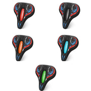 Bicycle Seat Cover Thickened Silicone Shock-absorbing Saddle Cover(Orange)