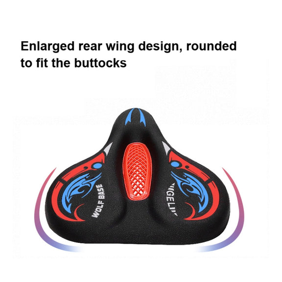 Bicycle Seat Cover Thickened Silicone Shock-absorbing Saddle Cover(Green)