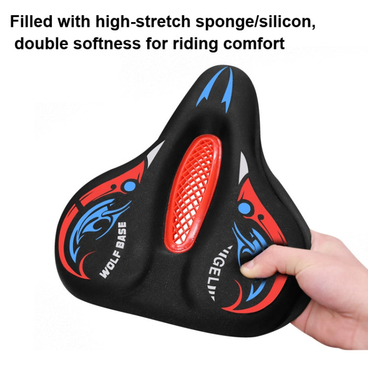 Bicycle Seat Cover Thickened Silicone Shock-absorbing Saddle Cover(Black) - Bicycle Saddle by PMc TechLife | Online Shopping South Africa | PMc TechLife | Buy Now Pay Later Mobicred