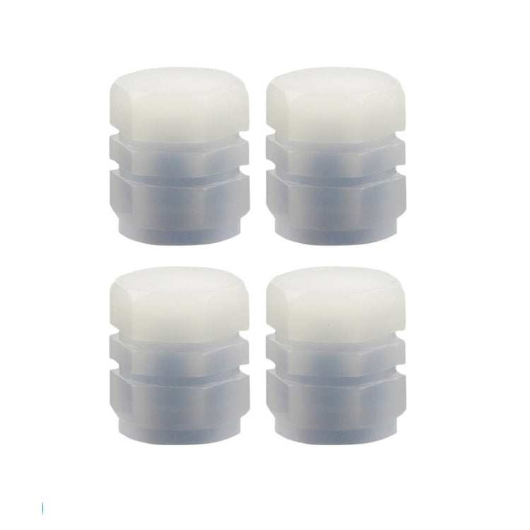 4pcs / Set Luminous Tire Valve Cap Electric Motorcycle Vacuum Tire Valve Cover, Style: Split Effect(Blue) - Tire Valve Caps by PMC TechLife | Online Shopping South Africa | PMC TechLife