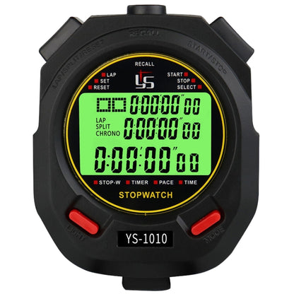 YS 3 Rows Display Luminous Stopwatch Timer Training Referee Stopwatch, Style: YS-1010 10 Memories - Pedometer by PMC Jewellery | Online Shopping South Africa | PMC Jewellery | Buy Now Pay Later Mobicred