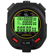 YS 3 Rows Display Luminous Stopwatch Timer Training Referee Stopwatch, Style: YS-1030 30 Memories