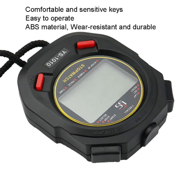 YS 3 Rows Display Luminous Stopwatch Timer Training Referee Stopwatch, Style: YS-1030 30 Memories