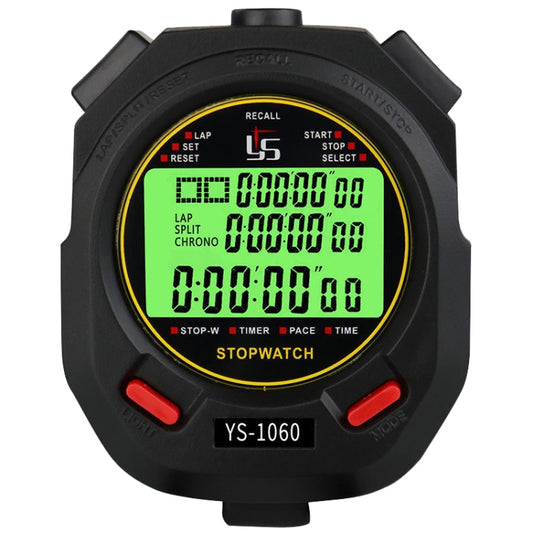 YS 3 Rows Display Luminous Stopwatch Timer Training Referee Stopwatch, Style: YS-1060 60 Memories - Pedometer by PMC Jewellery | Online Shopping South Africa | PMC Jewellery | Buy Now Pay Later Mobicred