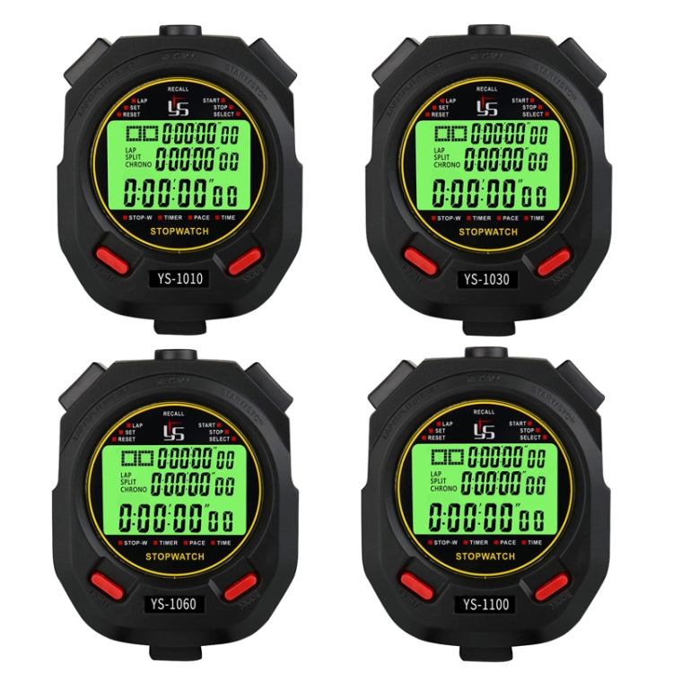 YS 3 Rows Display Luminous Stopwatch Timer Training Referee Stopwatch, Style: YS-1060 60 Memories - Pedometer by PMC Jewellery | Online Shopping South Africa | PMC Jewellery | Buy Now Pay Later Mobicred