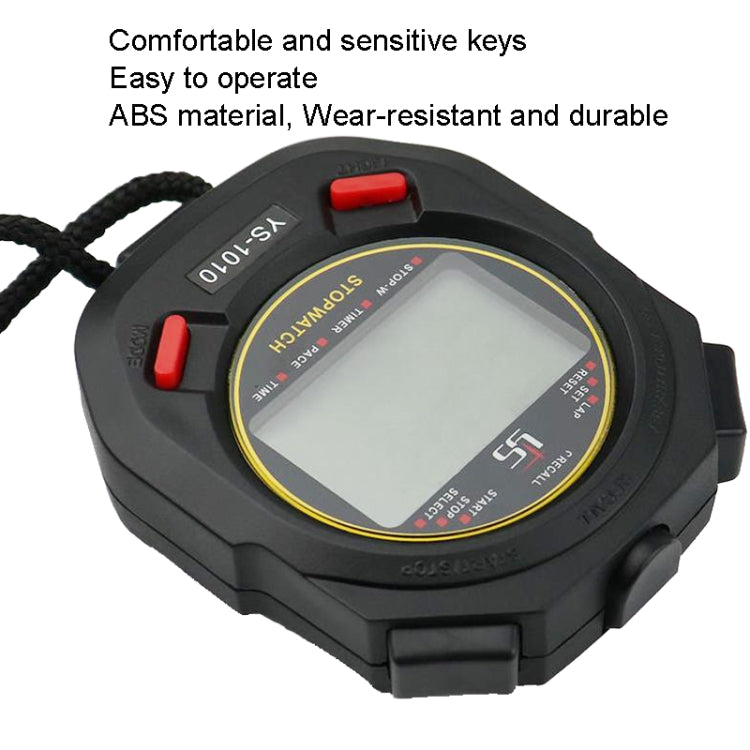 YS 3 Rows Display Luminous Stopwatch Timer Training Referee Stopwatch, Style: YS-1060 60 Memories - Pedometer by PMC Jewellery | Online Shopping South Africa | PMC Jewellery | Buy Now Pay Later Mobicred