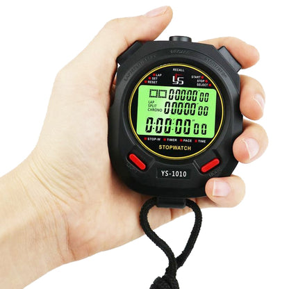 YS 3 Rows Display Luminous Stopwatch Timer Training Referee Stopwatch, Style: YS-1060 60 Memories - Pedometer by PMC Jewellery | Online Shopping South Africa | PMC Jewellery | Buy Now Pay Later Mobicred